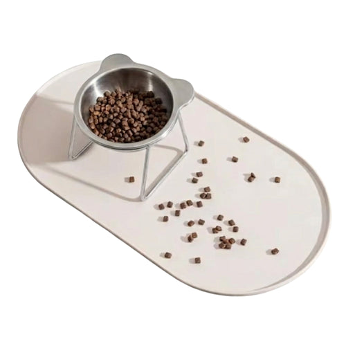 Tappetino Comodea che trattiene le crocchette cadute dalla ciotola