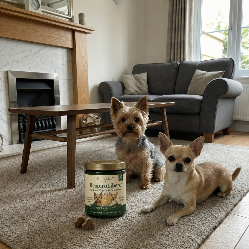Comodea RespiroLibero — snack morbidi per le vie respiratorie dei cani di taglia piccola
