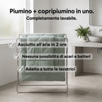 FacileNotte — piumino e copripiumino in uno, lavabile