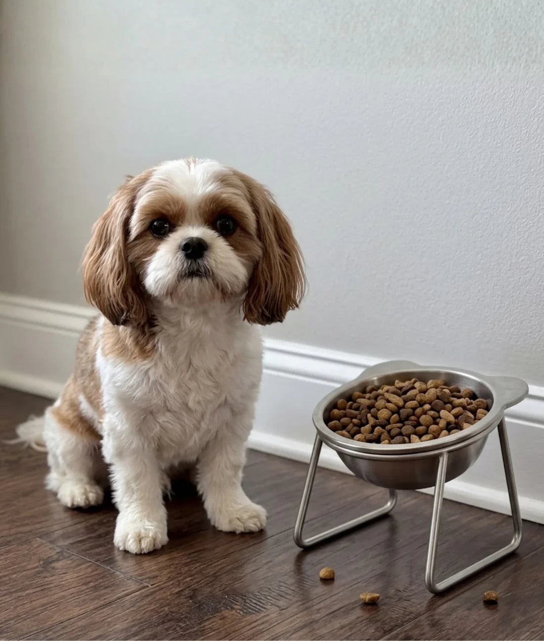 Cagnolino con la ciotola rialzata PappaSana