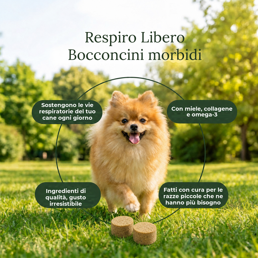 Respiro Libero, un cane che corre nel prato